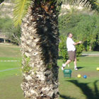 Enjoy walking around in the sun on a championship spanish golf course.